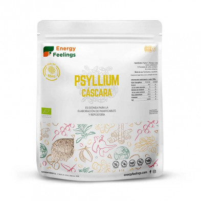 Psyllium Entero Cascara Eco Xxl Pack 500g - Energy Feelings Psyllium Entero Cascara Eco Xxl Pack 500g - Energy Feelings