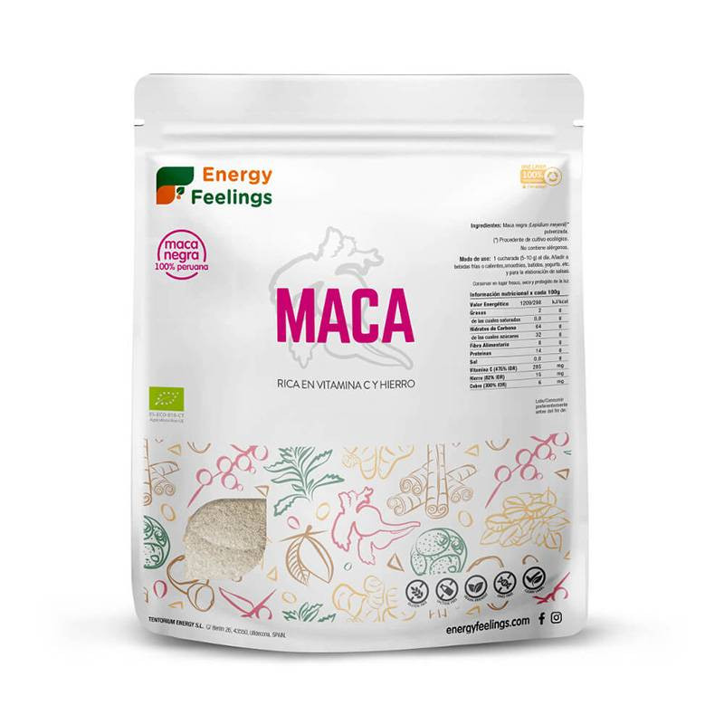 Maca Negra Eco Polvo Xxl Pack 1kg - Energy Feelings Maca Negra Eco Polvo Xxl Pack 1kg - Energy Feelings