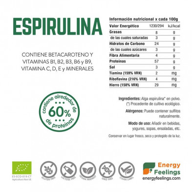 Espirulina 200g - Energy Feelings