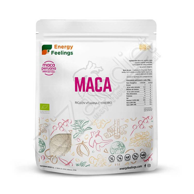 Maca Eco Polvo Xl Pack 500g (Mix-Maca) - Energy Feelings Maca Eco Polvo Xl Pack 500g (Mix-Maca) - Energy Feelings