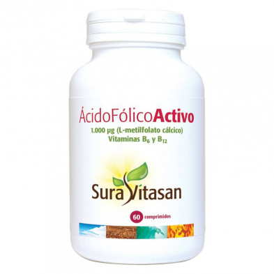 Ácido Fólico Activo 60 Comp - Sura Vitasan