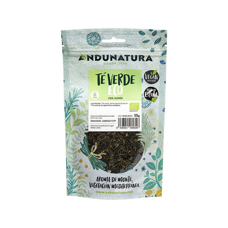Doypack Te Verde Con Jazmin Ecológico 55 Gr - Andunatura