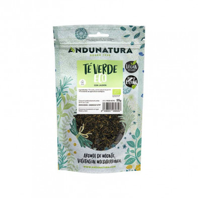 Doypack Te Verde Con Jazmin Ecológico 55 Gr - Andunatura Doypack Te Verde Con Jazmin Ecológico 55 Gr - Andunatura
