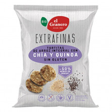 Tortitas Arroz Integral Chia Y Quinoa S/G 60g - El Granero