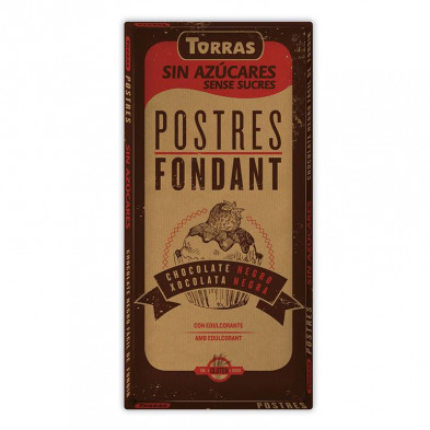 Chocolate Postres 52% Sin Azúcar 200g - Torras Chocolate Postres 52% Sin Azúcar 200g - Torras
