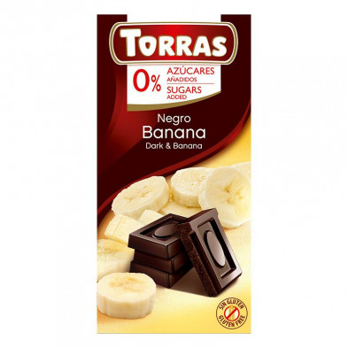 Chocolate De Banana Sin Azúcar 75g - Torras Chocolate De Banana Sin Azúcar 75g - Torras