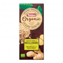 Chocolate Bio Negro Con Maca Y Jengibre 100g - Torras