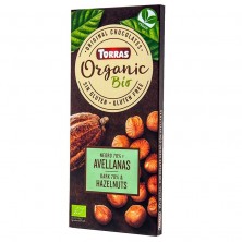 Chocolate Bio Negro 70% Cacao Con Avellanas - Torras