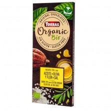 Chocolate Bio Negro 70% Aceite De Oliva Y Flor De Sal - Torras