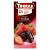 Chocolate Negro Con Fresa Sin Azúcar 75g - Torras