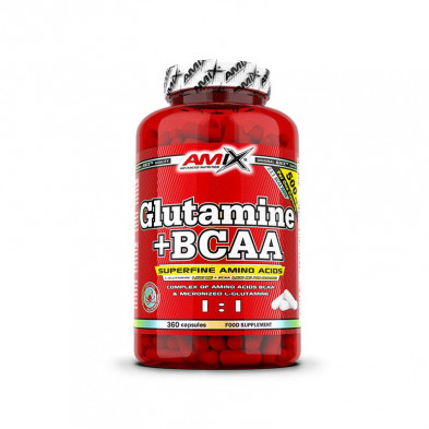Glutamina+Bcaa (Aminoácidos) 360cap - Amix Glutamina+Bcaa (Aminoácidos) 360cap - Amix