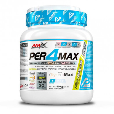 Bebida Pre-Entreno Per4max 500g Lima Limon - Amix Bebida Pre-Entreno Per4max 500g Lima Limon - Amix