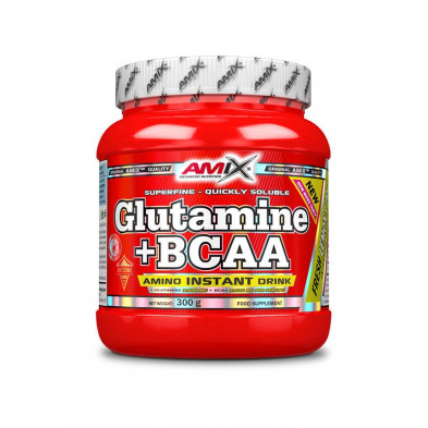 Glutamina + Bcaa (Aminoácidos) Lima Limon 300g - Amix Glutamina + Bcaa (Aminoácidos) Lima Limon 300g - Amix