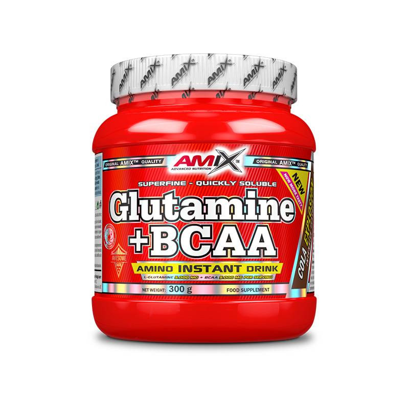 Glutamina + Bcaa (Aminoácidos) 300gr Cola - Amix