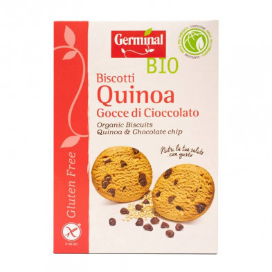 Galletas De Quinoa Pepitas Chocolate Sin Gluten Bio 250gr - Germinal Galletas De Quinoa Pepitas Chocolate Sin Gluten Bio 250gr - Germinal
