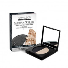 Sombras De Ojos Negro-Beige - Camaleón