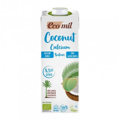 Bebida Coco Nature Calcio 1l - Ecomil Bebida Coco Nature Calcio 1l - Ecomil