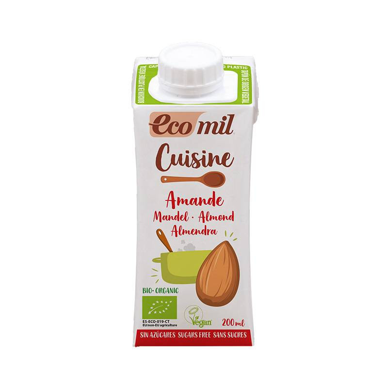 Crema De Almendra Nature Sin Azúcares 200ml - Ecomil