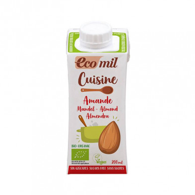 Crema De Almendra Nature Sin Azúcares 200ml - Ecomil Crema De Almendra Nature Sin Azúcares 200ml - Ecomil