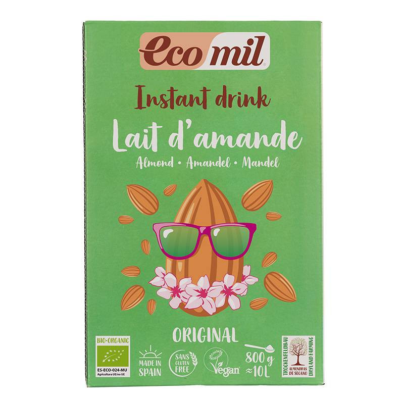 Bebida De Almendra Original Instantánea 800g - Ecomil
