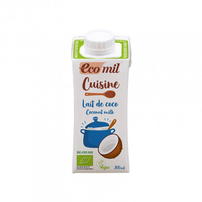 Crema De Coco Para Cocinar 200ml - Ecomil Crema De Coco Para Cocinar 200ml - Ecomil