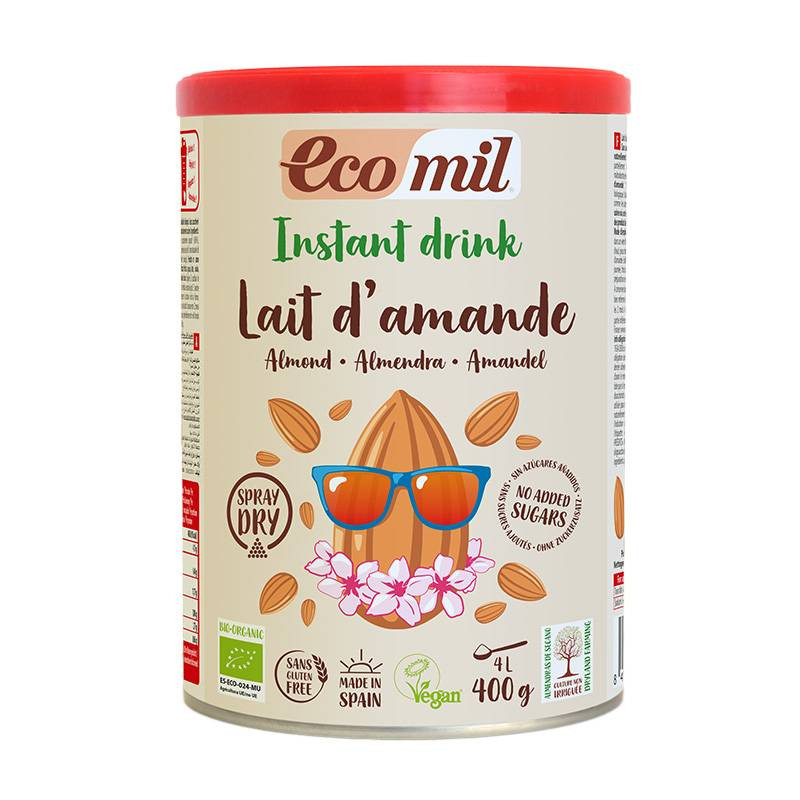 Bebida De Almendra Instantánea Nature 400g - Ecomil