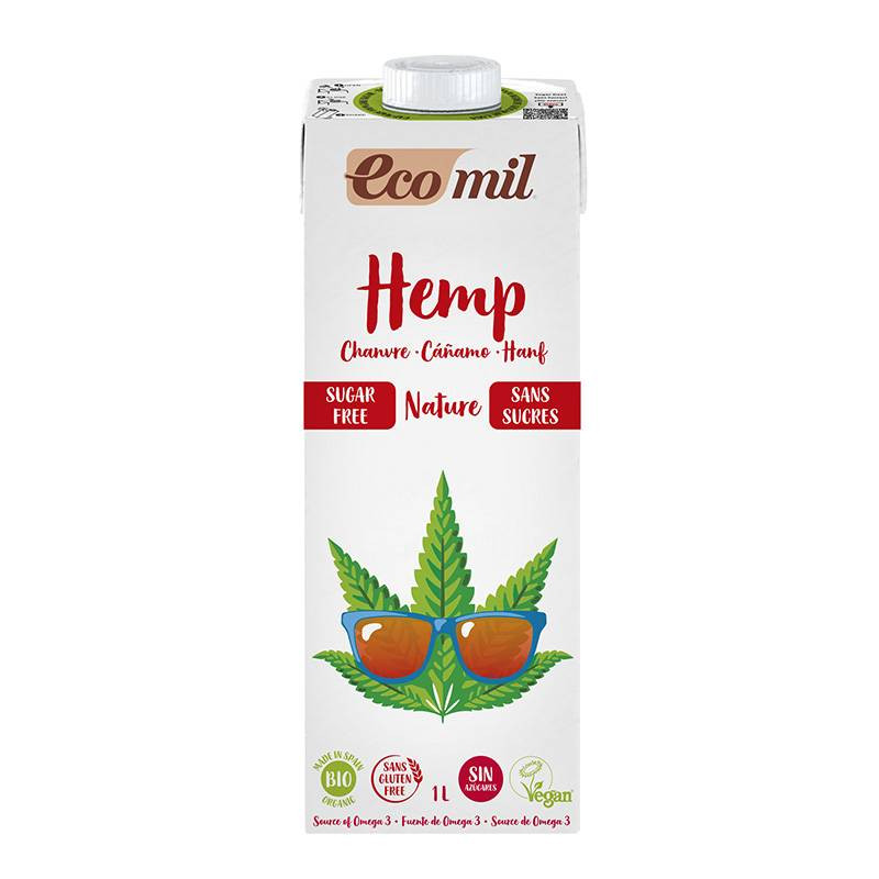 Bebida De Cáñamo Nature Sin Azúcar 1l - Ecomil