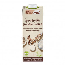 Bebida De Espelta Arroz Avellana Avena Bio 1l - Ecomil