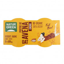 Postre Avena Cacao Bio 2x125g - Naturgreen