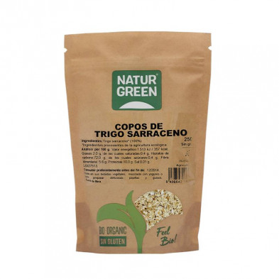 Copos Trigo Sarraceno Sin Gluten Bio 250g - Naturgreen Copos Trigo Sarraceno Sin Gluten Bio 250g - Naturgreen