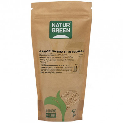 Arroz Basmati Integral Bio 500g - Naturgreen Arroz Basmati Integral Bio 500g - Naturgreen