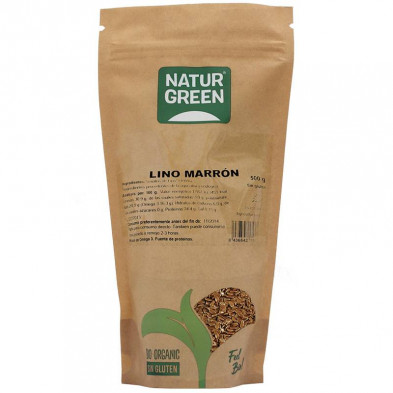 Lino Marron Bio 500g - Naturgreen Lino Marron Bio 500g - Naturgreen