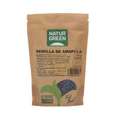 Semilla De Amapola Bio 175g - Naturgreen Semilla De Amapola Bio 175g - Naturgreen