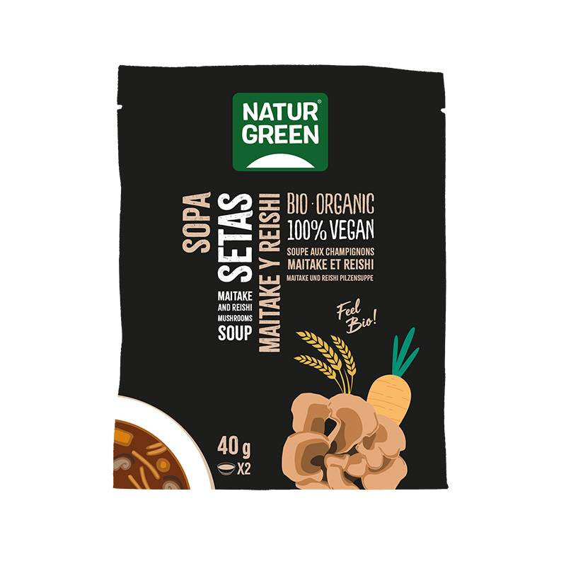 Sopa Setas Maitake Y Reishi Bio 40g - Naturgreen