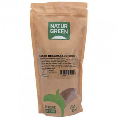 Cacao Desgrasado Bio 225g - Naturgreen Cacao Desgrasado Bio 225g - Naturgreen