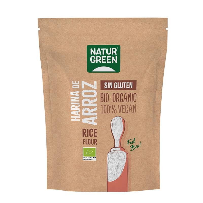 Harina Arroz Sin Gluten Bio 500g - Naturgreen