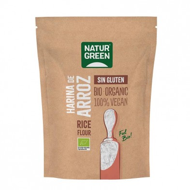 Harina Arroz Sin Gluten Bio 500g - Naturgreen Harina Arroz Sin Gluten Bio 500g - Naturgreen