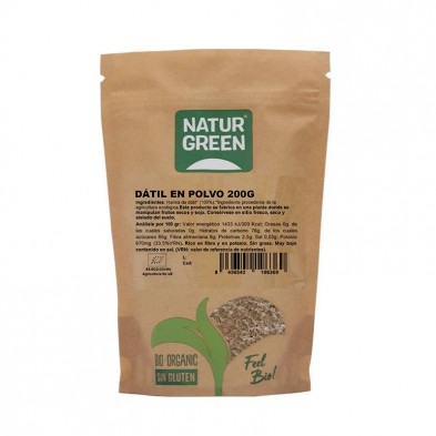 Harina Datil Sin Gluten Bio 200g - Naturgreen Harina Datil Sin Gluten Bio 200g - Naturgreen