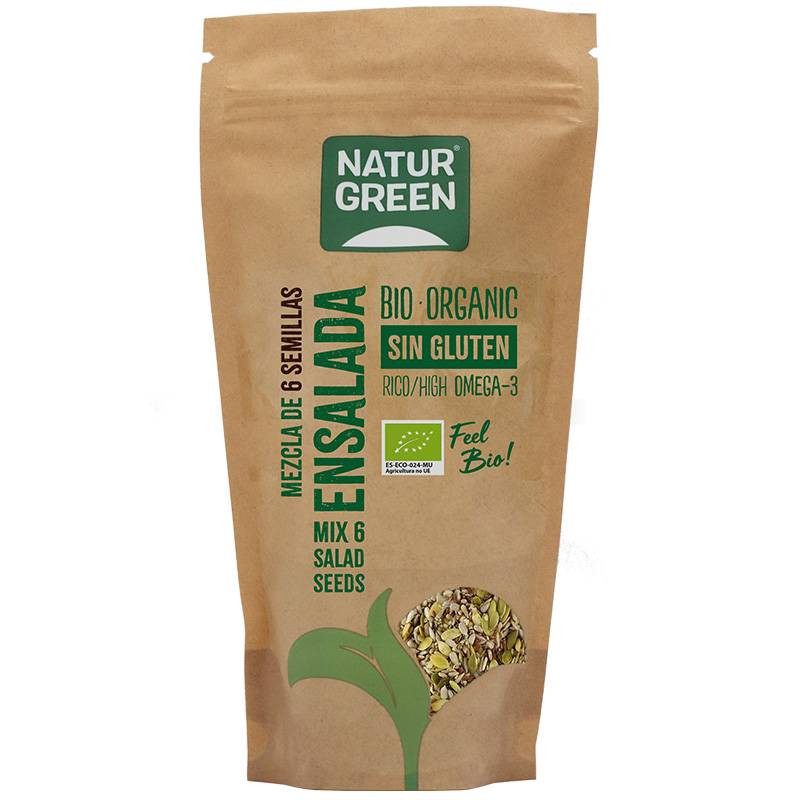 Mezcla 6 Semillas Ensalada Bio 450g - Naturgreen