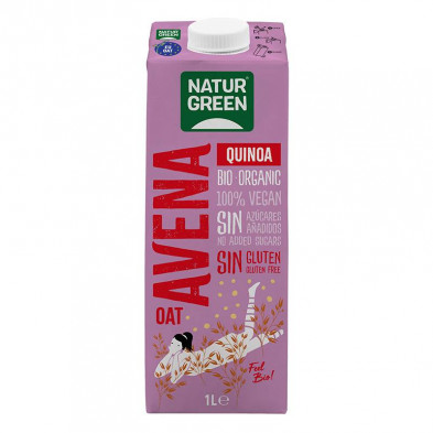 Bebida Avena Quinoa Bio 1l Sin Gluten - Naturgreen Bebida Avena Quinoa Bio 1l Sin Gluten - Naturgreen