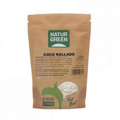 Coco Rallado Bio 125g - Naturgreen Coco Rallado Bio 125g - Naturgreen