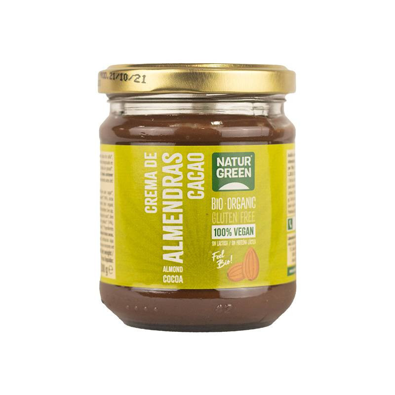 Crema Almendras Cacao Bio 200g - Naturgreen