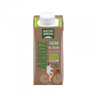 Bebida Arroz Cacao Calcium Bio 200ml - Naturgreen Bebida Arroz Cacao Calcium Bio 200ml - Naturgreen
