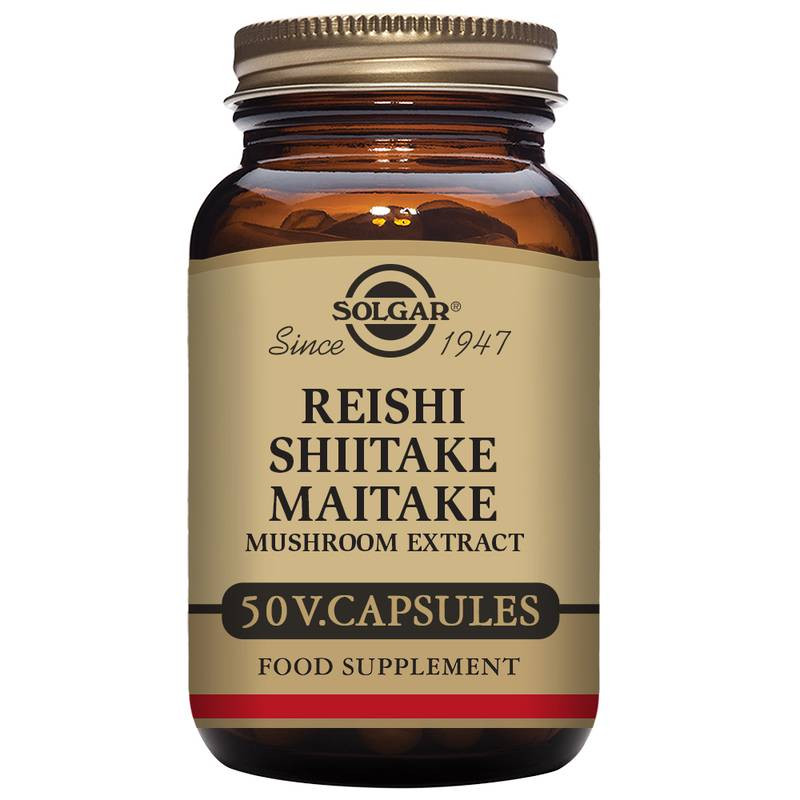 Reishi,Shiitake Y Maitake 50cap Vegetales