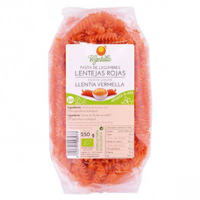 Espirales De Lentejas Rojas Sin Gluten Bio 250g Espirales De Lentejas Rojas Sin Gluten Bio 250g