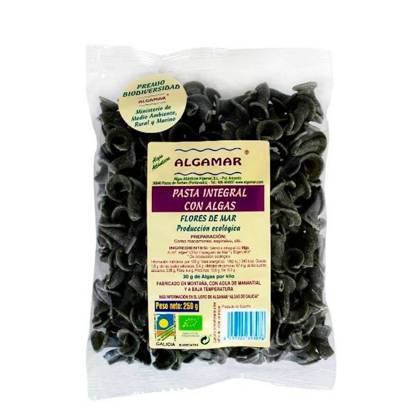 Pasta Integral Con Algas Flores Mar Bio 250g