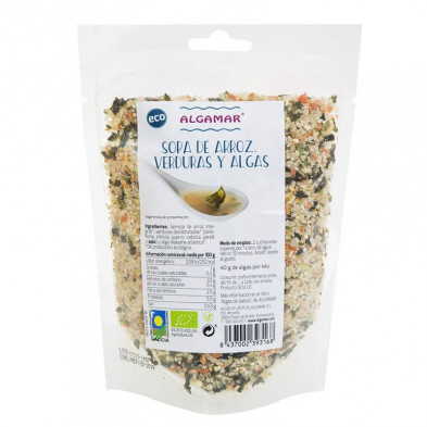Sopa Arroz Verduras Algas Bio 500g Sopa Arroz Verduras Algas Bio 500g