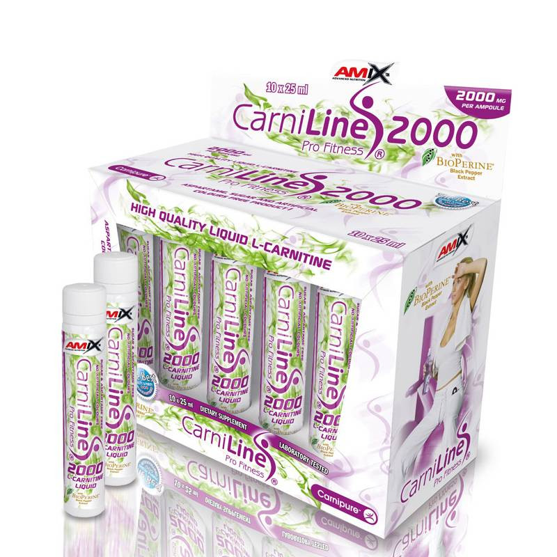Carniline 2000mg Profitnes 10px25ml - Amix Carniline 2000mg Profitnes 10px25ml - Amix