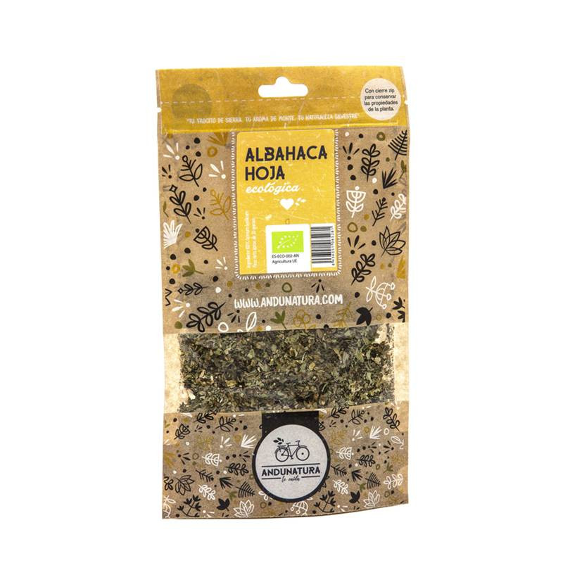 Albahaca Hoja Bolsa Kraft Eco 20 Gr - Andunatura