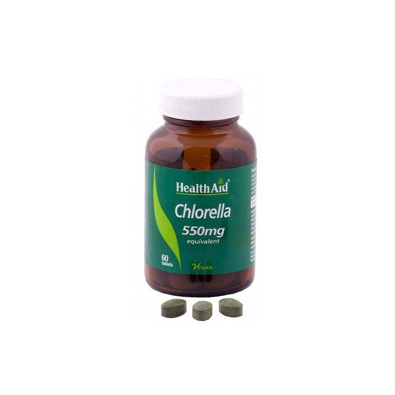 Clorela (Chlorella Pyrenoidosa) 550mg 60comp